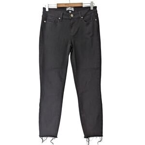 Paige Womens Jeans Verdugo Skinny Cropped Ankle‎ Stretch Black Overdye Size 29